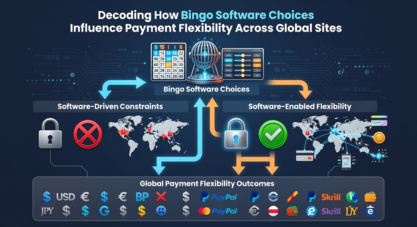 Close-up view of bingo software dashboard showing payment gateway configurations and regional settings