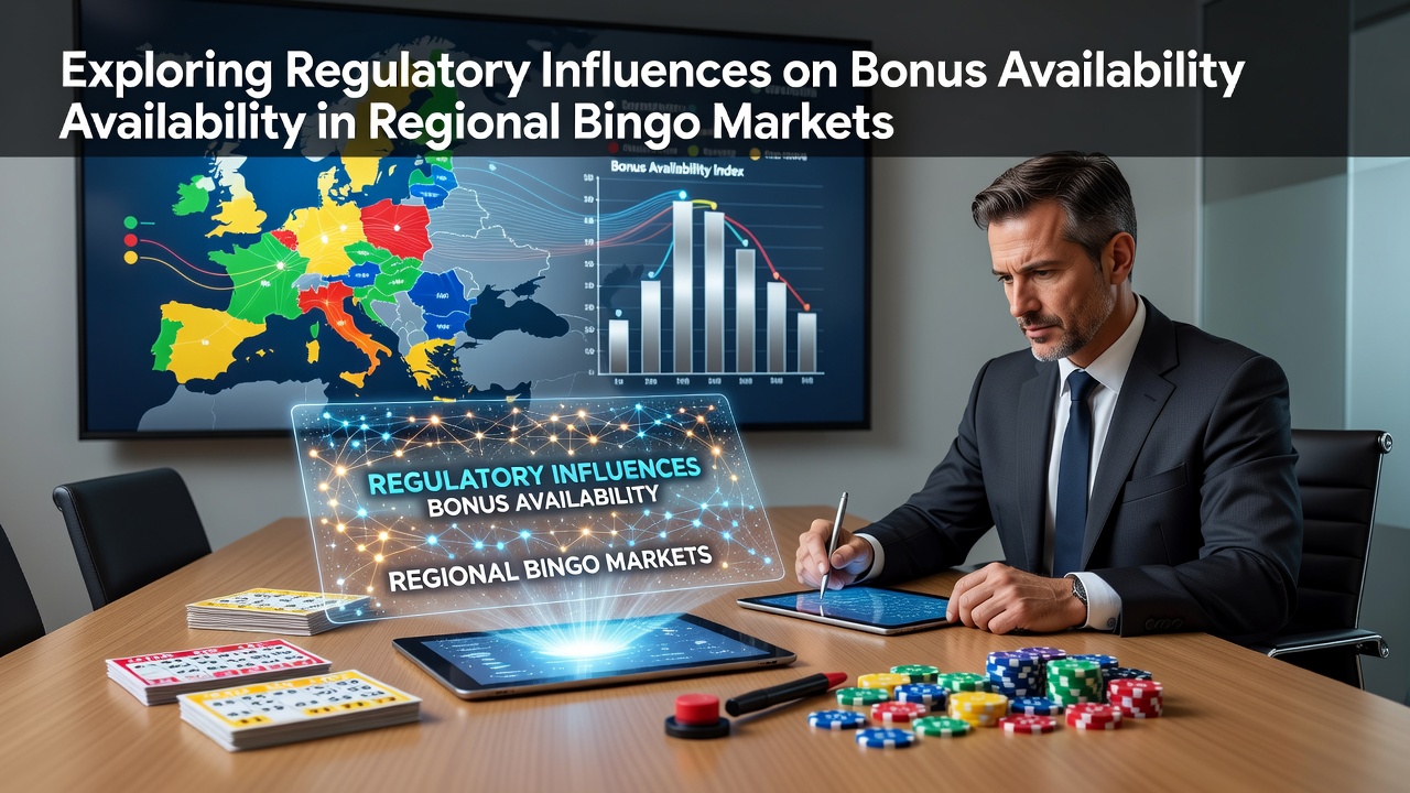 Map showing bingo regulatory zones and bonus restrictions in different regions